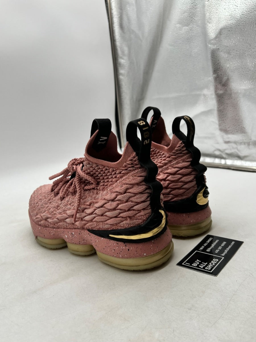 Nike LeBron 15 Rust Pink (GS) 6Y (Lightly Worn Pre-Owned) - Image 4