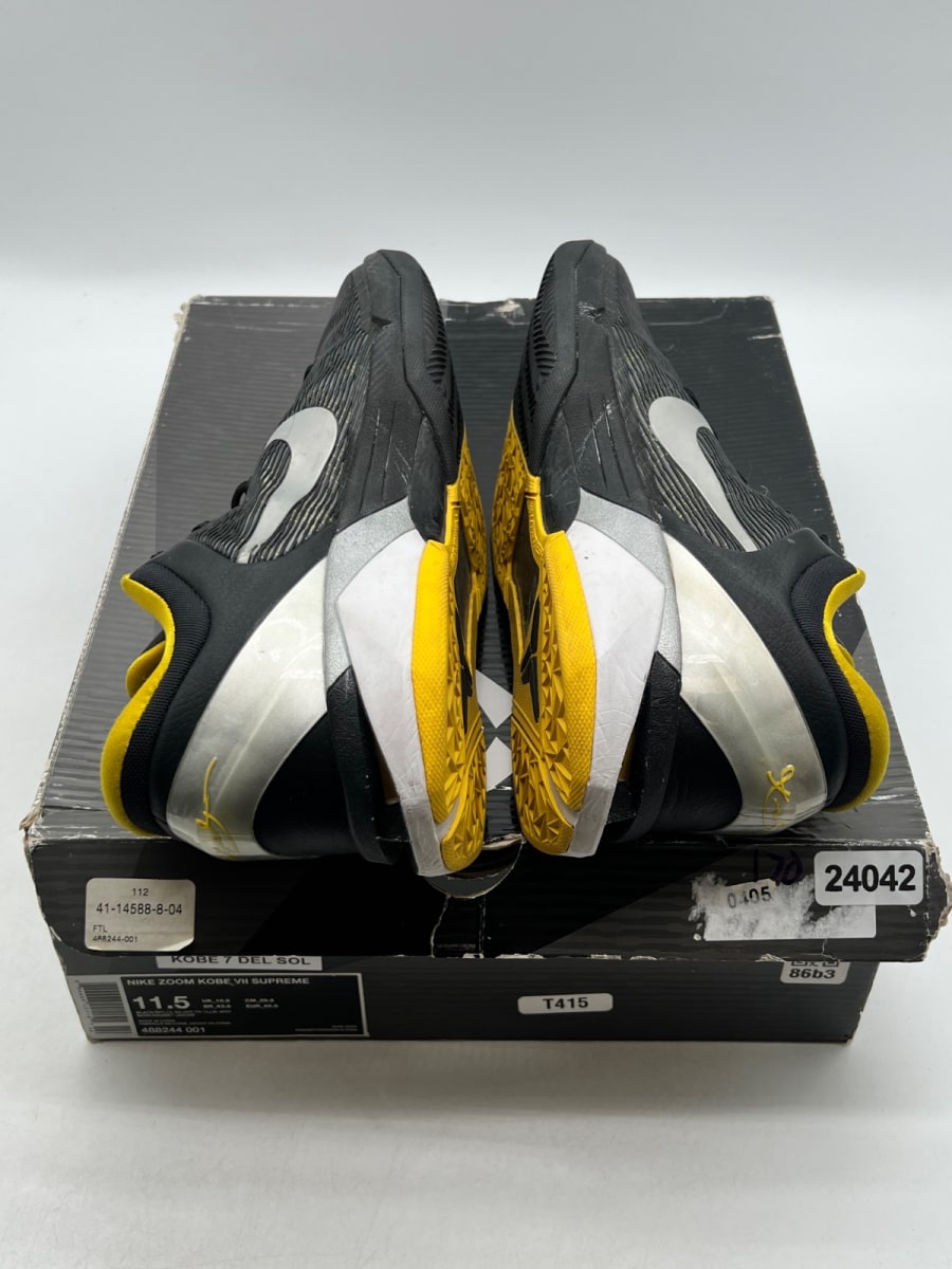 Nike Kobe 7 Black White Del Sol 11.5 (Lightly Worn Pre-Owned)NikeBlack/White-Del Sol - Image 7