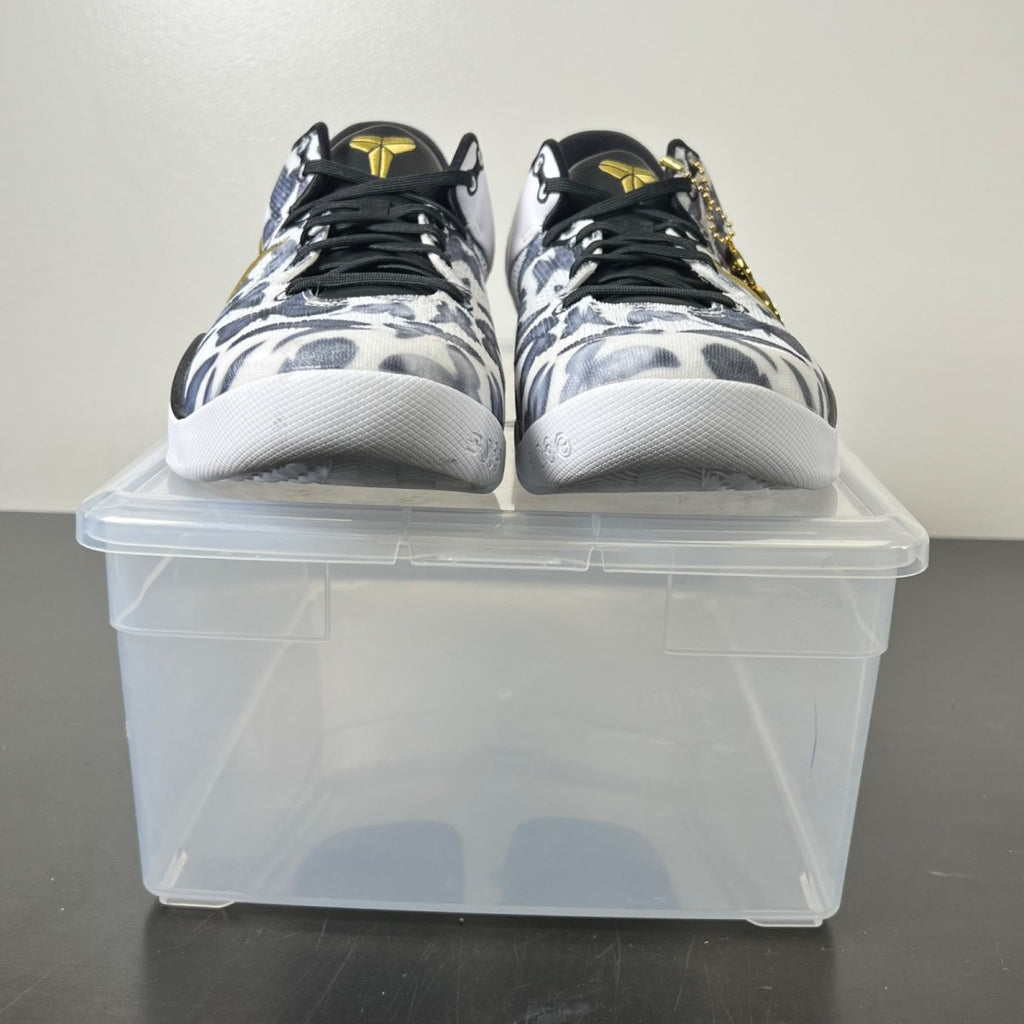 Nike Kobe 8 Protro Mambacita 10 (Lightly Worn Pre-Owned)NikeWhite/Metallic Gold/Black - Image 2