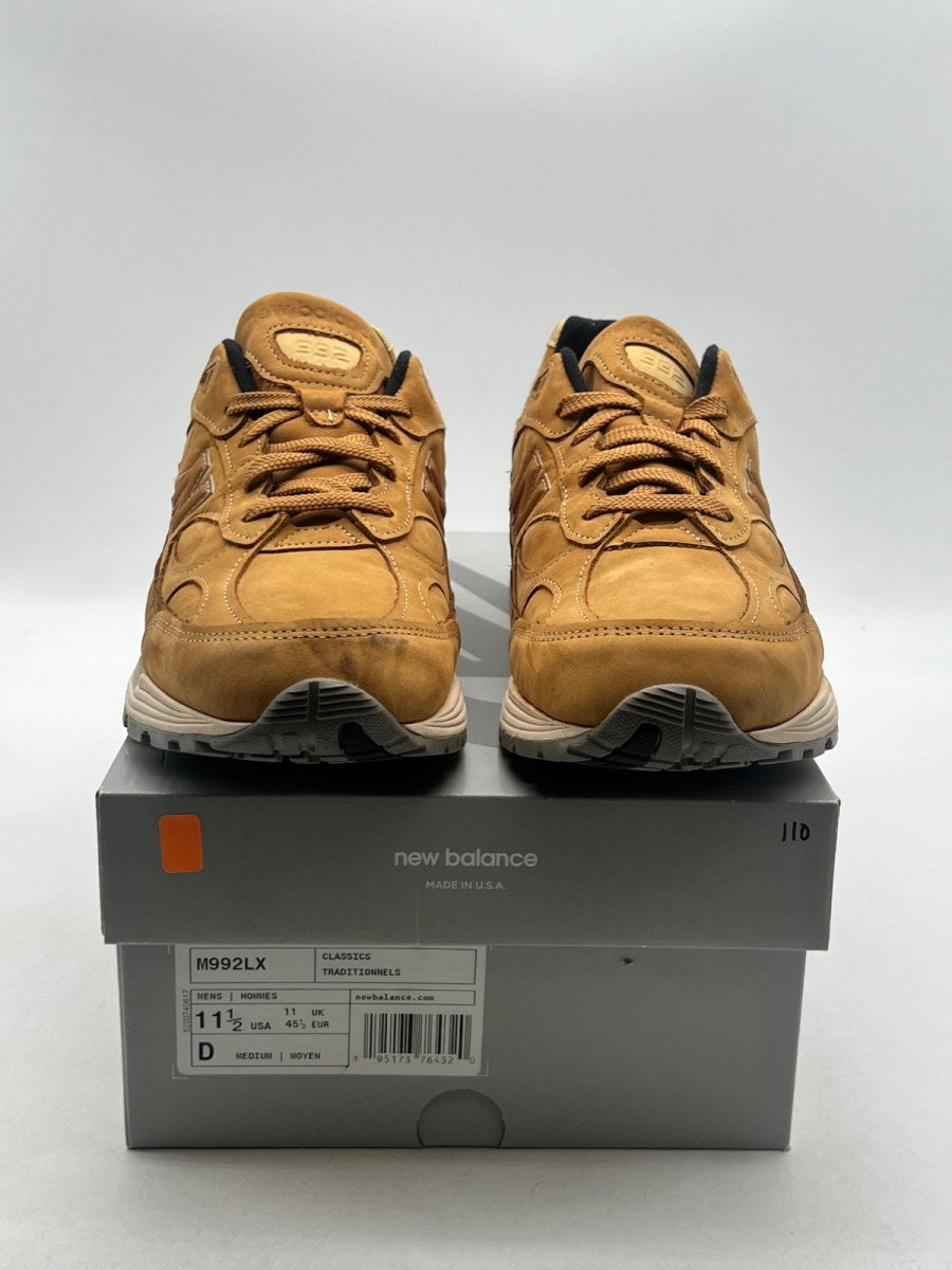 New Balance 992 MiUSA Wheat 11.5 (Lightly Worn Pre-Owned)New BalanceWheat/Brown/Off White - Image 2