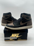 Jordan 1 Retro High OG Palomino 9 (Moderately Worn Pre-Owned)JordanBlack/Metallic Gold/Palomino/Sail - Image 1