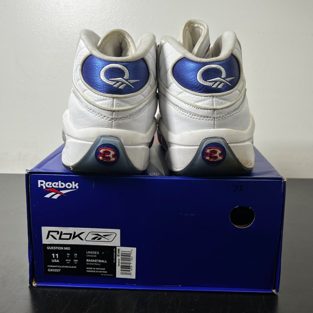 Reebok Question Mid 'Blue Toe' 2022 11 (Moderately Worn Pre-Owned)Reebok - Image 5