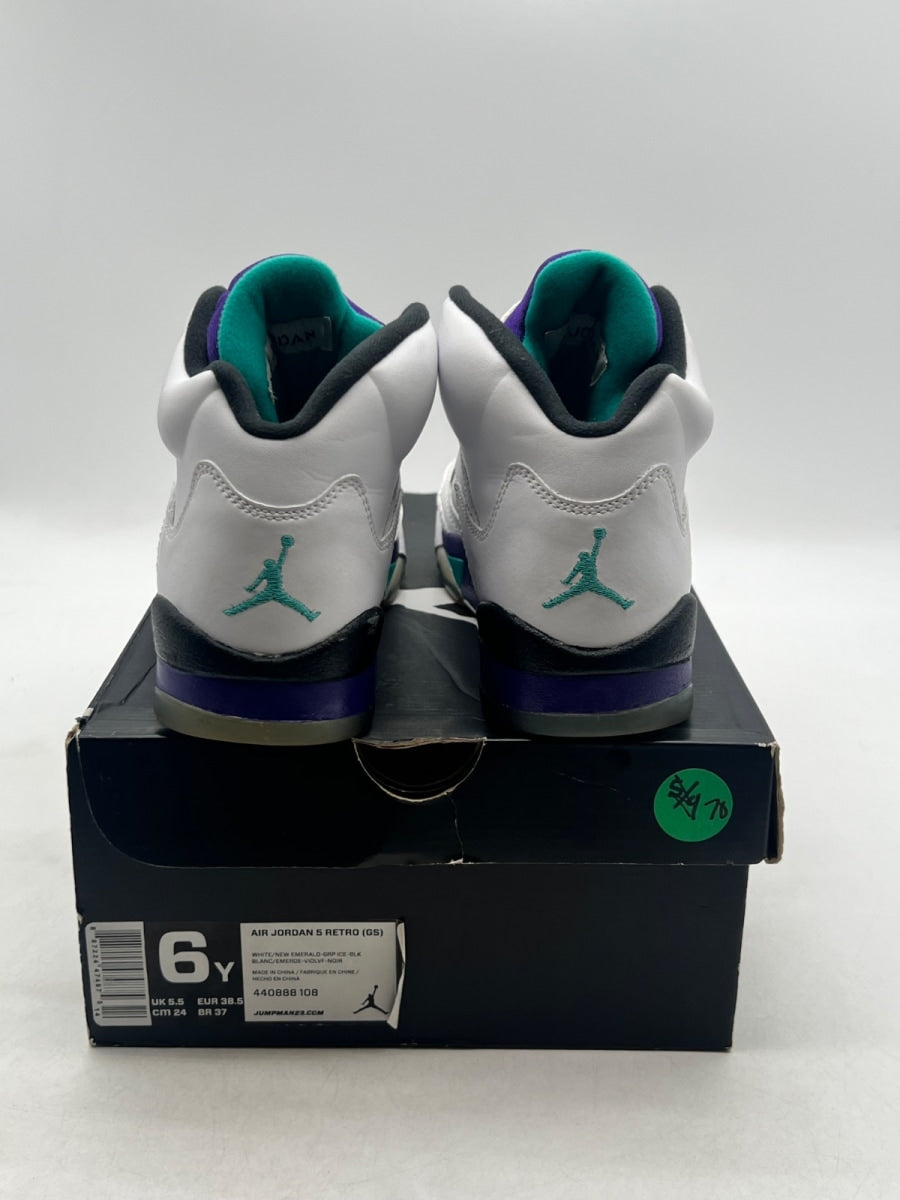 Jordan 5 Retro Grape (2013) (GS) 6Y (Moderately Worn Pre-Owned) - Image 3
