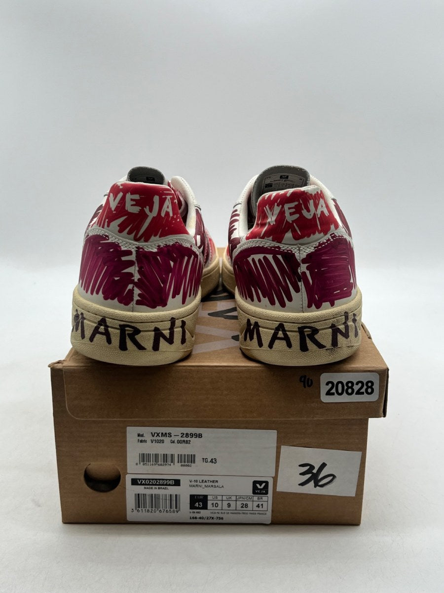 Veja V-10 Leather x Marni Marsala Multi 43 (Moderately Worn Pre-Owned) - Image 5