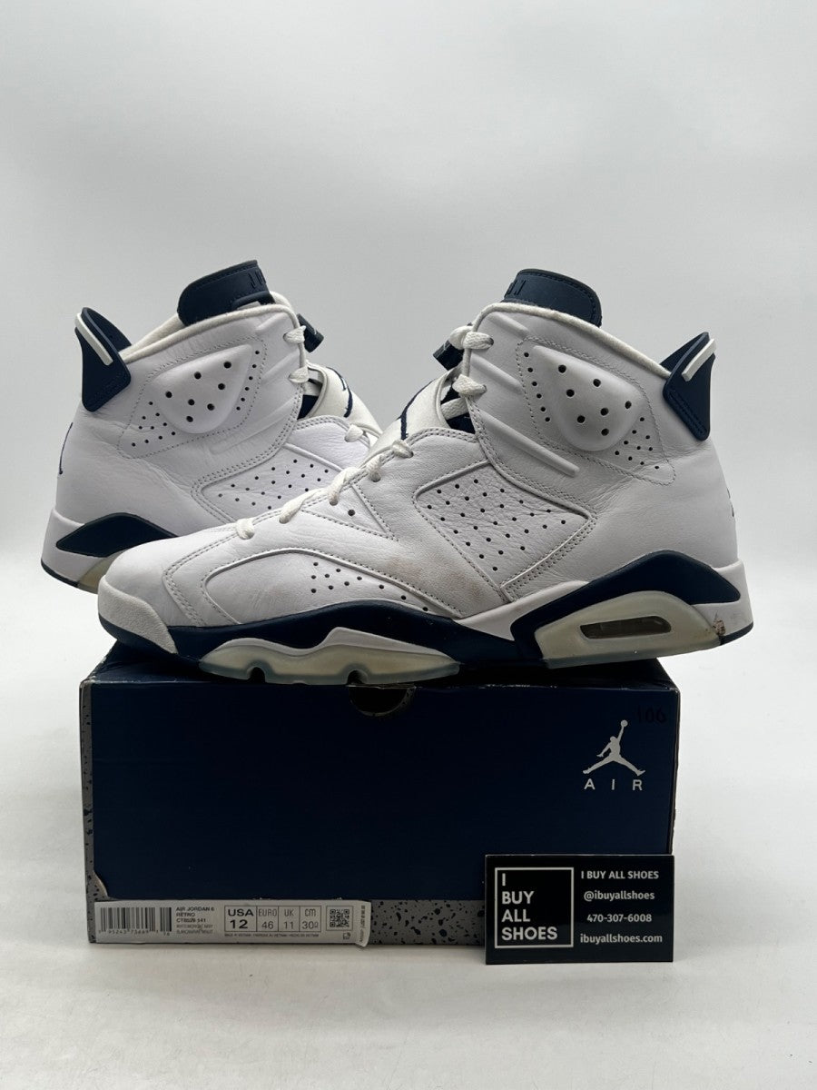 Jordan 6 Retro Midnight Navy (2022) 12 (Moderately Worn Pre-Owned) - Image 1