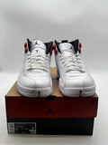 Jordan 12 Retro Twist 11 (Lightly Worn Pre-Owned)JordanWhite/Black-University Red - Image 1
