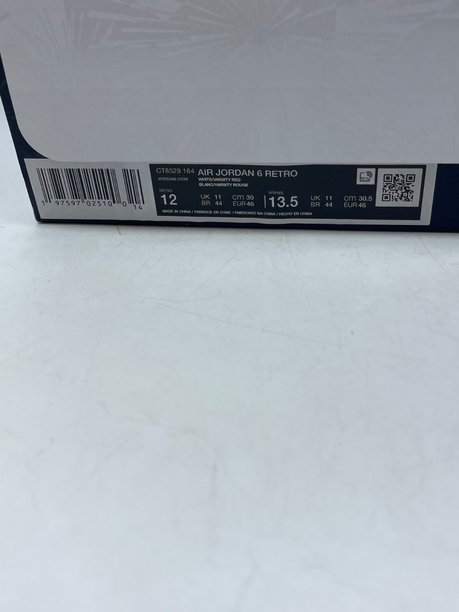 Jordan 6 Retro Olympic (2024) 12 (Moderately Worn Pre-Owned)JordanWhite/Varsity Red/Midnight Navy - Image 9