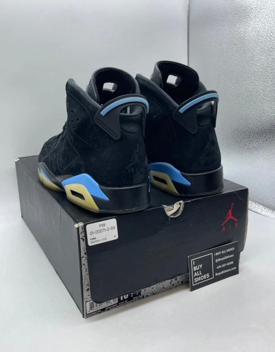 Jordan 6 Retro UNC 10 (Moderately Worn Pre-Owned)JordanBlack/University Blue - Image 6