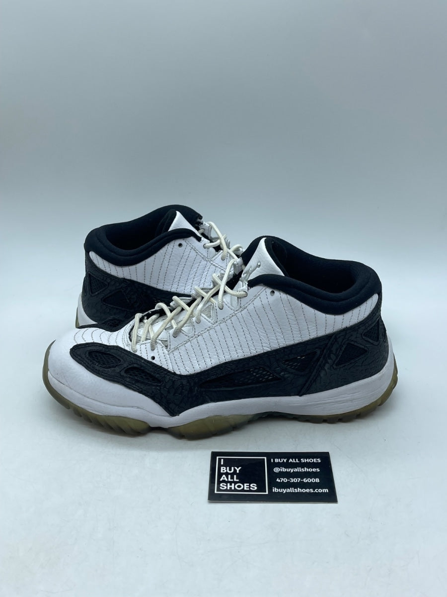 Air Jordan 11 Retro Low IE 'White Black' 9 (Moderately Worn Pre-Owned) - Image 1