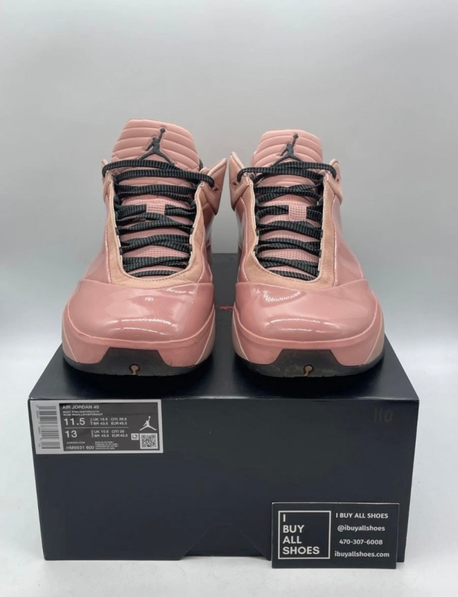 Jordan 40 Dusty Rose 11.5 (Lightly Worn Pre-Owned)JordanLight Arctic Pink/Anthracite/Black - Image 2