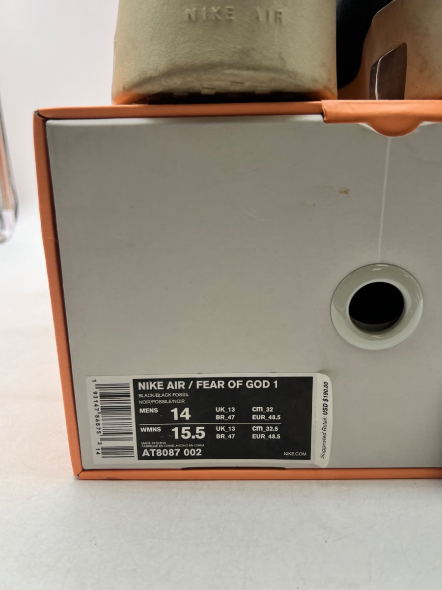 Nike Air Fear Of God Raid Black 14 (Moderately Worn Pre-Owned) - Image 6