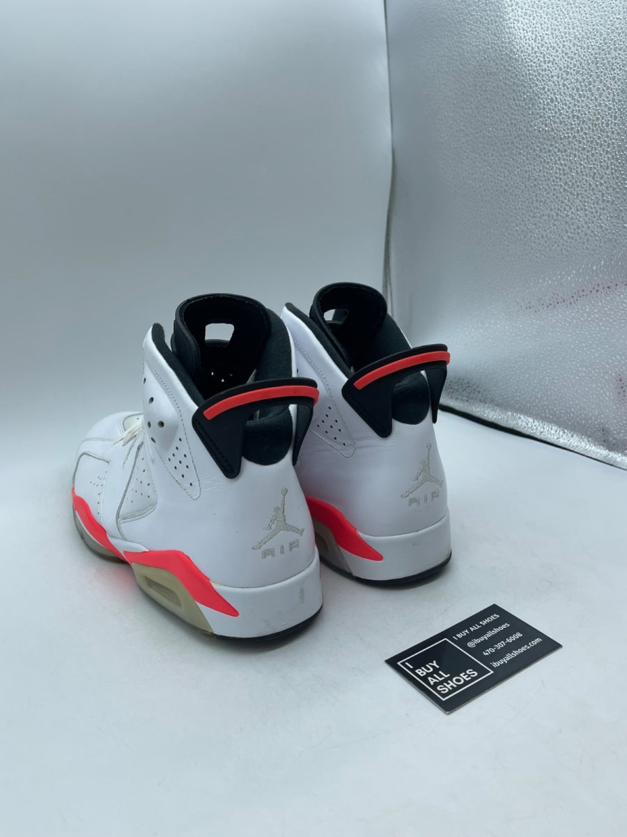 Jordan 6 Retro Infrared White (2014) 13 (Moderately Worn Pre-Owned) - Image 4