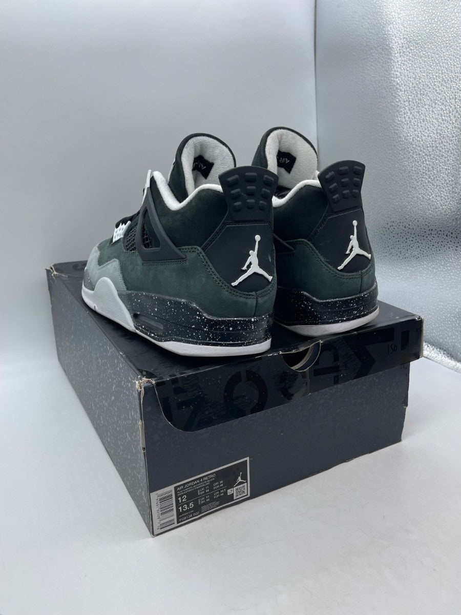 Jordan 4 Retro Fear (2024) 12 (Moderately Worn Pre-Owned)JordanBlack/White/Anthracite/Black/Pure Platinum - Image 4