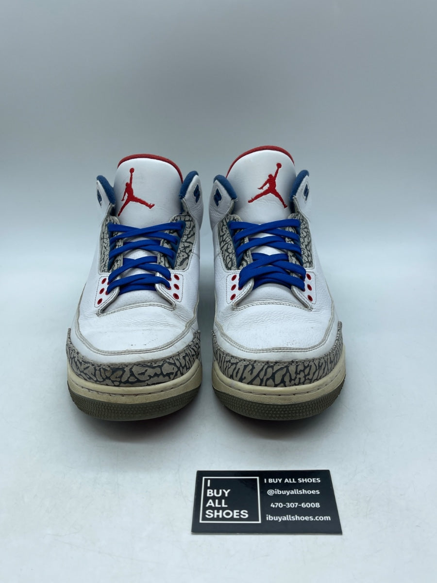 Jordan 3 Retro True Blue (2016) 12 (Heavily Worn Pre-Owned) - Image 2