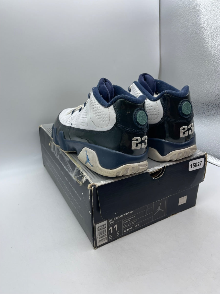 Jordan 9 Retro Low Blue Pearl 11 (Moderately Worn Pre-Owned)JordanWhite/Blue Pearl - Image 4