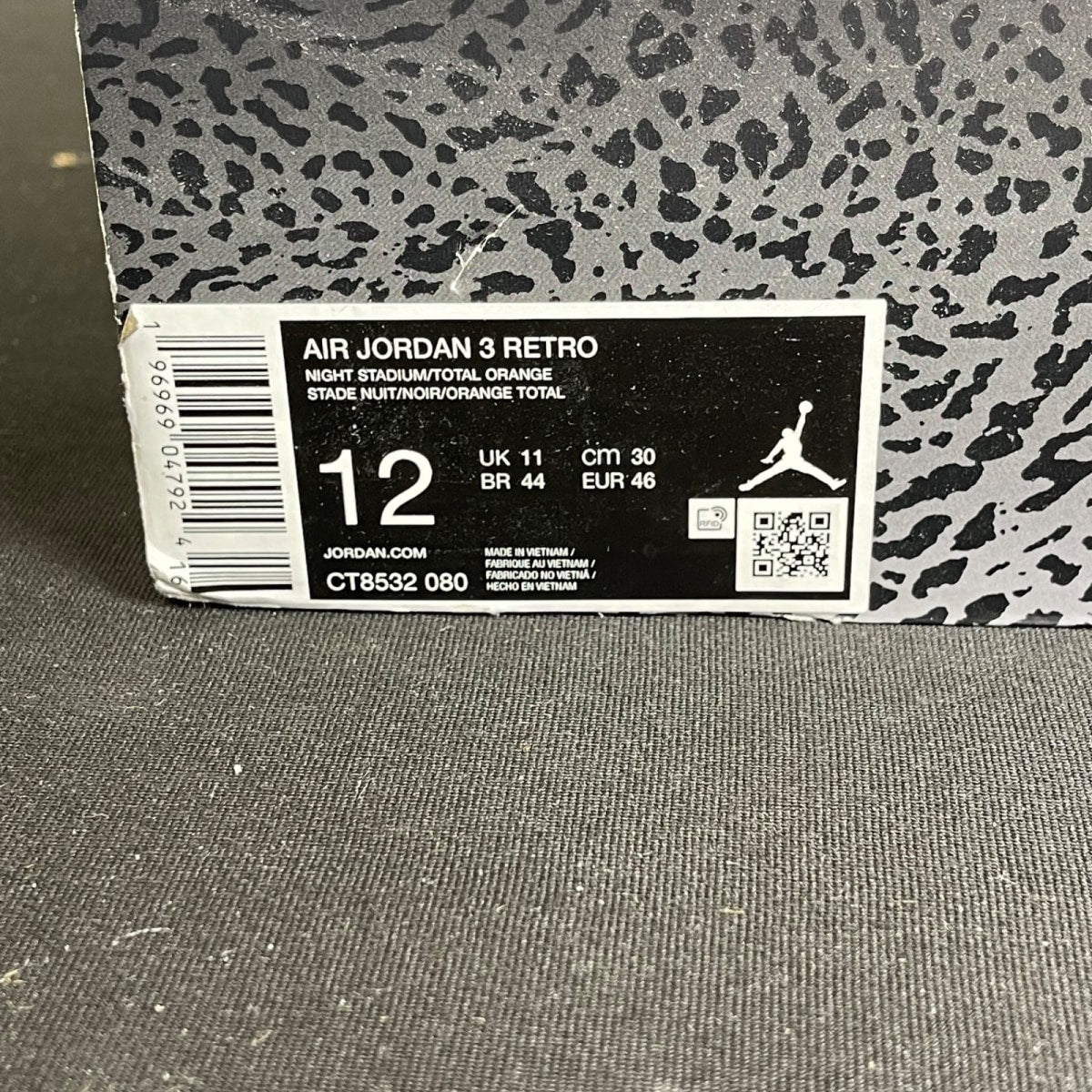 Jordan 3 Retro Fear Pack (2023) (Size 12) - Image 7
