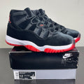 Jordan 11 Retro Bred Velvet (Women's) 12W (Lightly Worn Pre-Owned)JordanBlack/Gym Red/White - Image 1