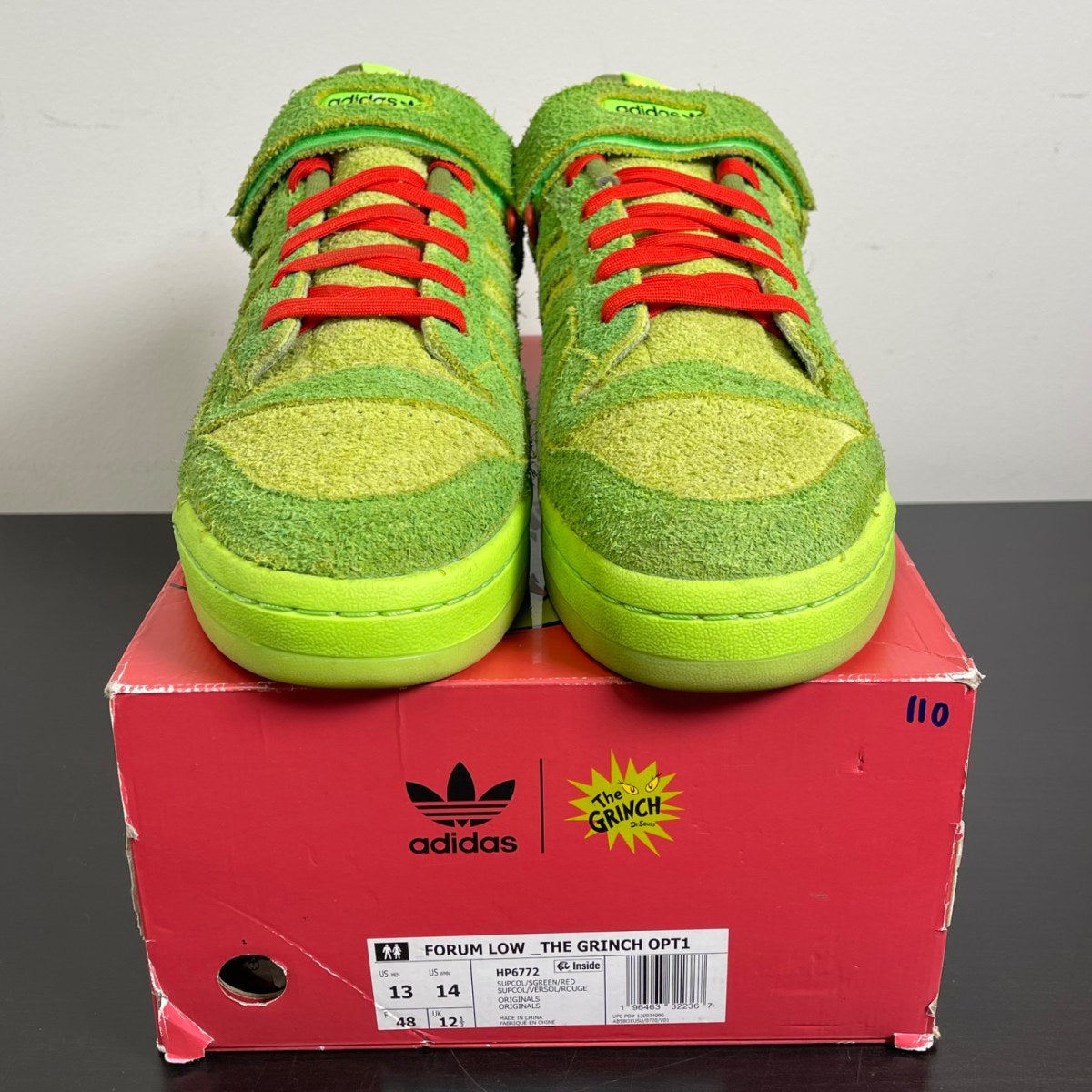 adidas Forum Low The Grinch 13 (Moderately Worn Pre-Owned)adidasGreen/Green/Green - Image 2