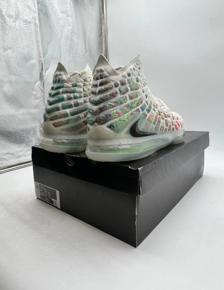 Nike LeBron 17 Air Command Force 14 (Lightly Worn Pre-Owned)NikeWhite/Black-Multi-Color - Image 5