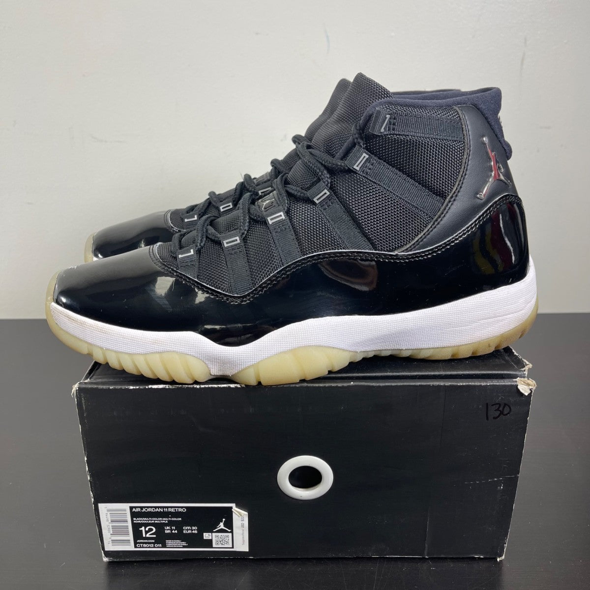 Jordan 11 Retro Jubilee 25th Anniversary 12 (Moderately Worn Pre-Owned)JordanBlack/Multi-Color-White-Multi-Color - Image 3