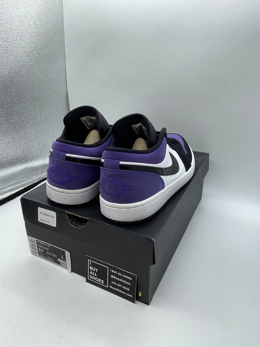 Jordan 1 Low Court Purple 11.5 (Moderately Worn Pre-Owned) - Image 5