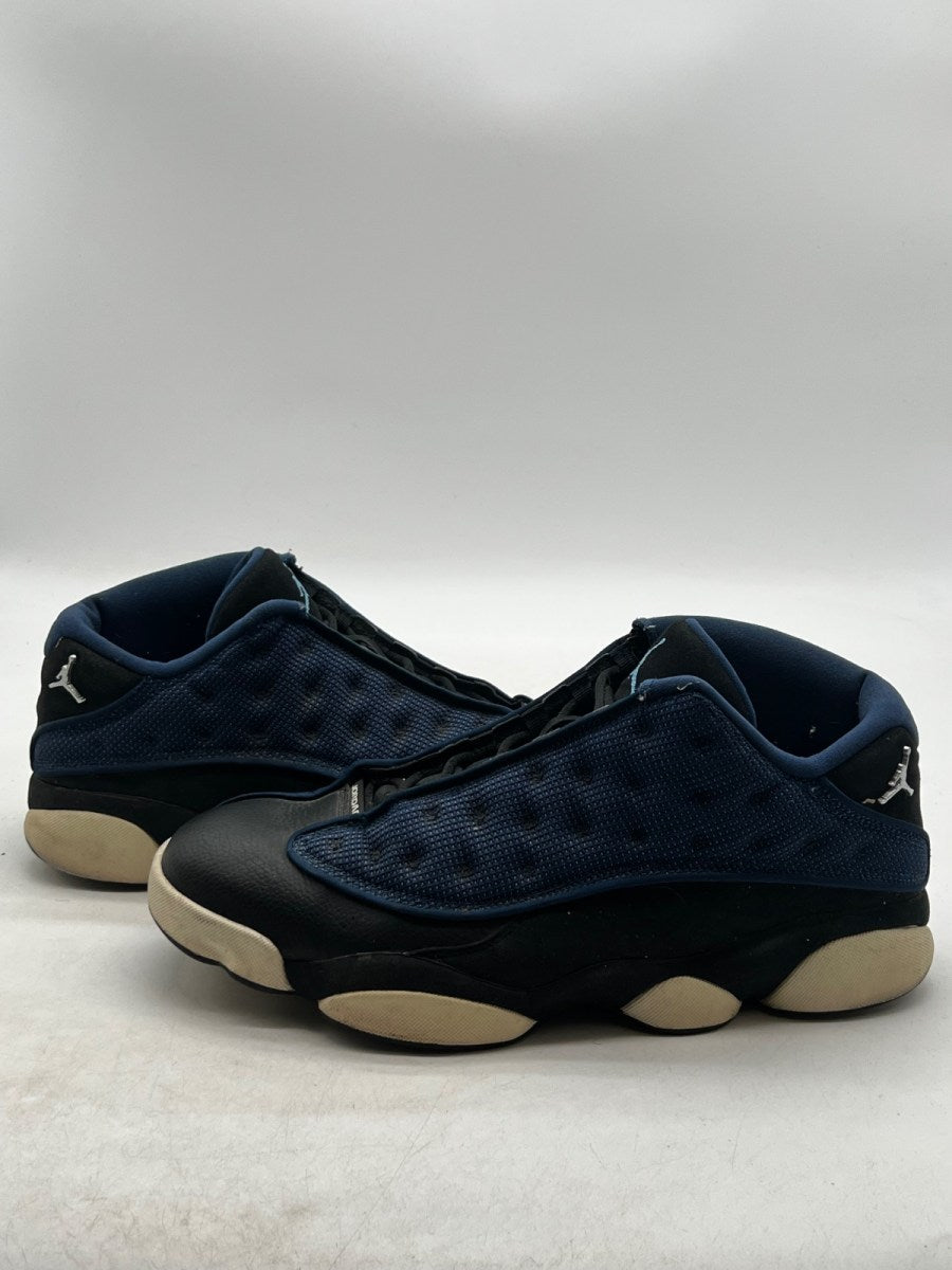 Jordan 13 Retro Low Brave Blue 12 (Heavily Worn Pre-Owned)JordanBrave Blue/Metallic Silver-Black - Image 1