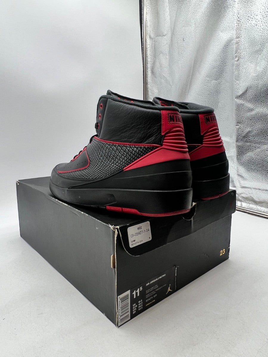 Jordan 2 Retro Alternate 87 11.5 (Lightly Worn Pre-Owned)JordanBlack/Gym Red-Black - Image 6