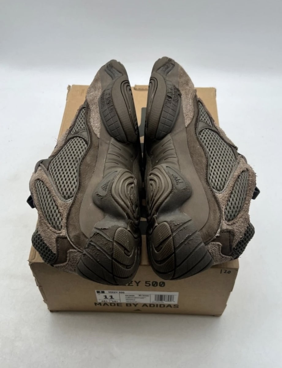 adidas Yeezy 500 Clay Brown 11 (Heavily Worn Pre-Owned)adidasClay Brown/Clay Brown/Clay Brown - Image 9