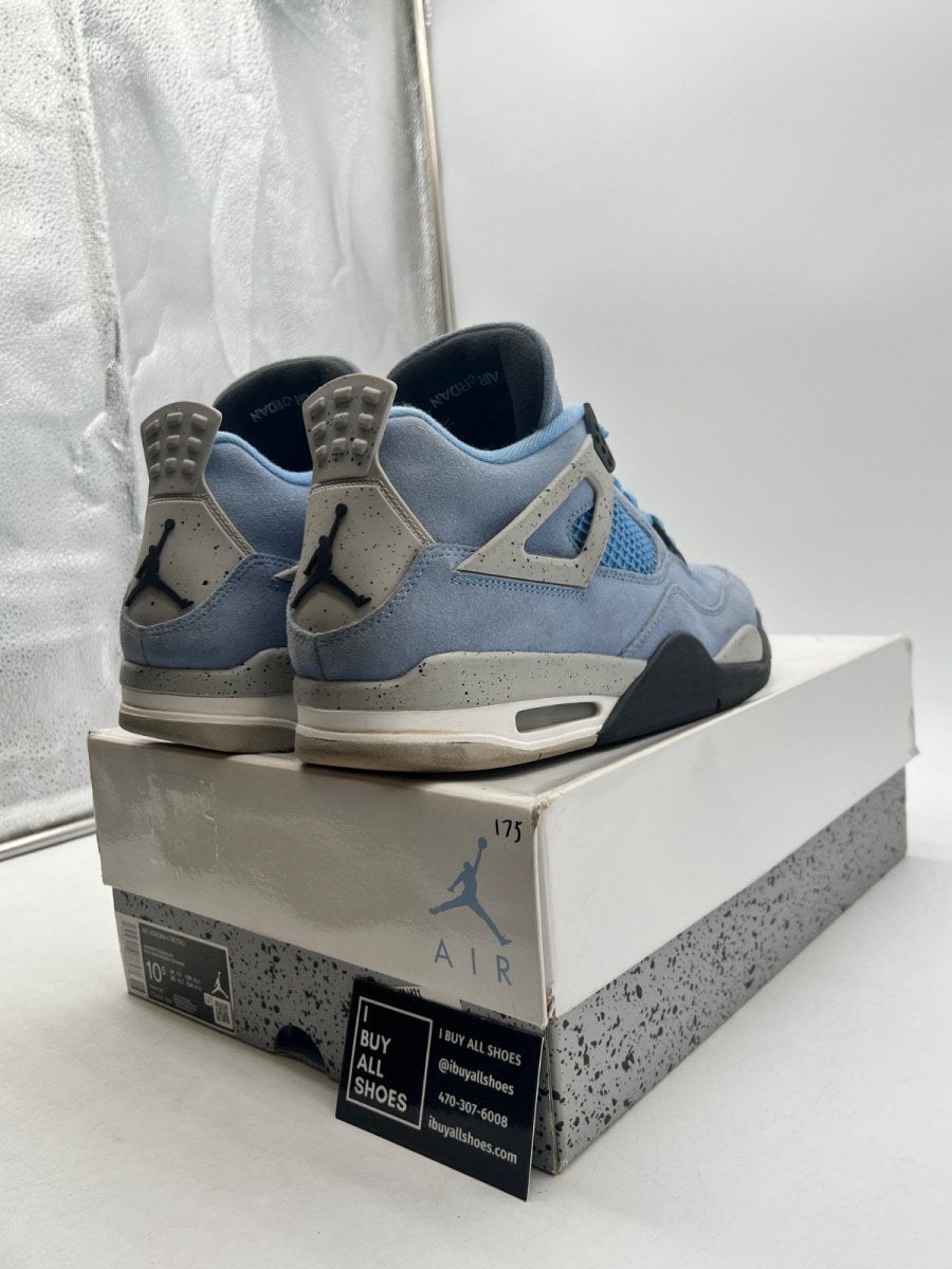 Jordan 4 Retro University Blue 10.5 (Heavily Worn Pre-Owned) - Image 5