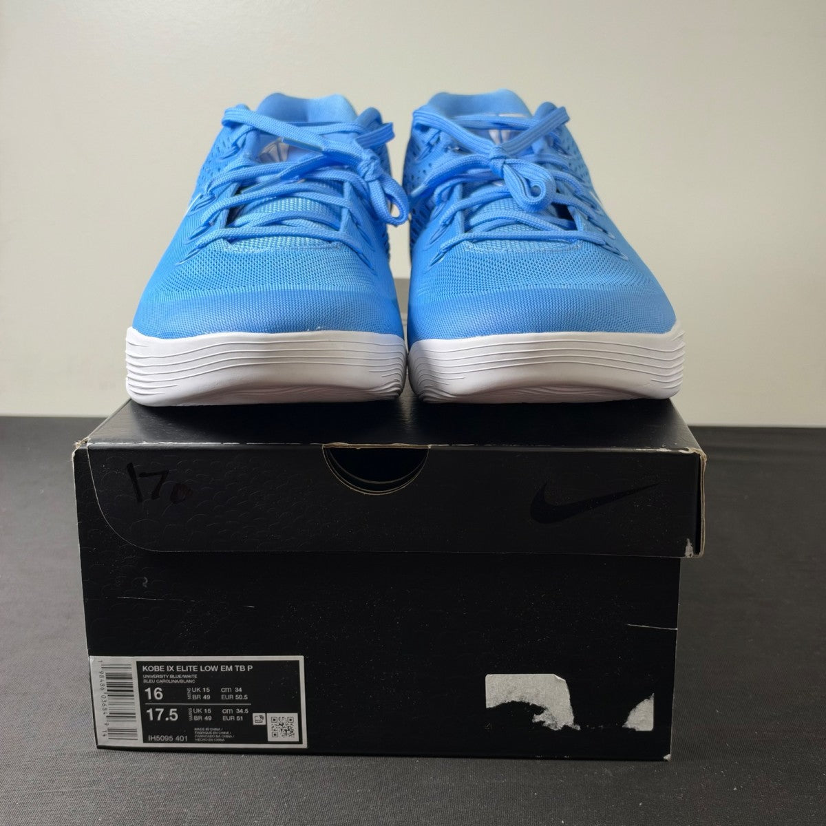 Nike Kobe 9 Elite Low EM Protro TB University Blue White (Size 16) - Image 2