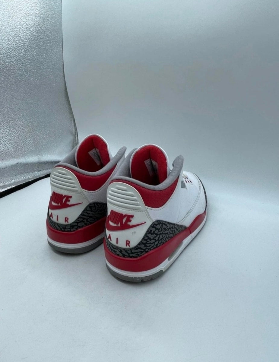 Jordan 3 Retro Fire Red (2022) 12 (Moderately Worn Pre-Owned)JordanWhite/Fire Red/Cement Grey/Black - Image 5