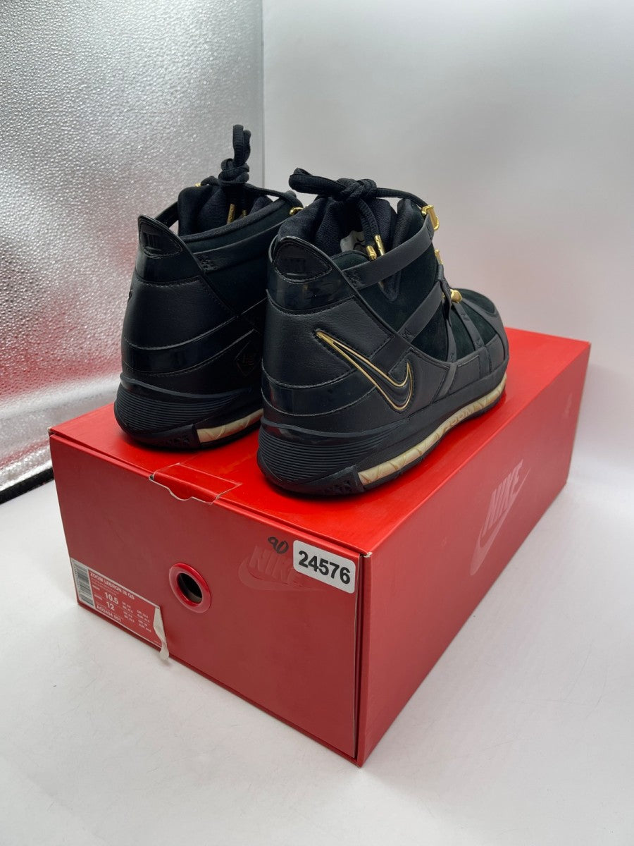 Nike LeBron 3 Black Gold (2018) 10.5 (Moderately Worn Pre-Owned)NikeBlack/Black-Metallic Gold - Image 5