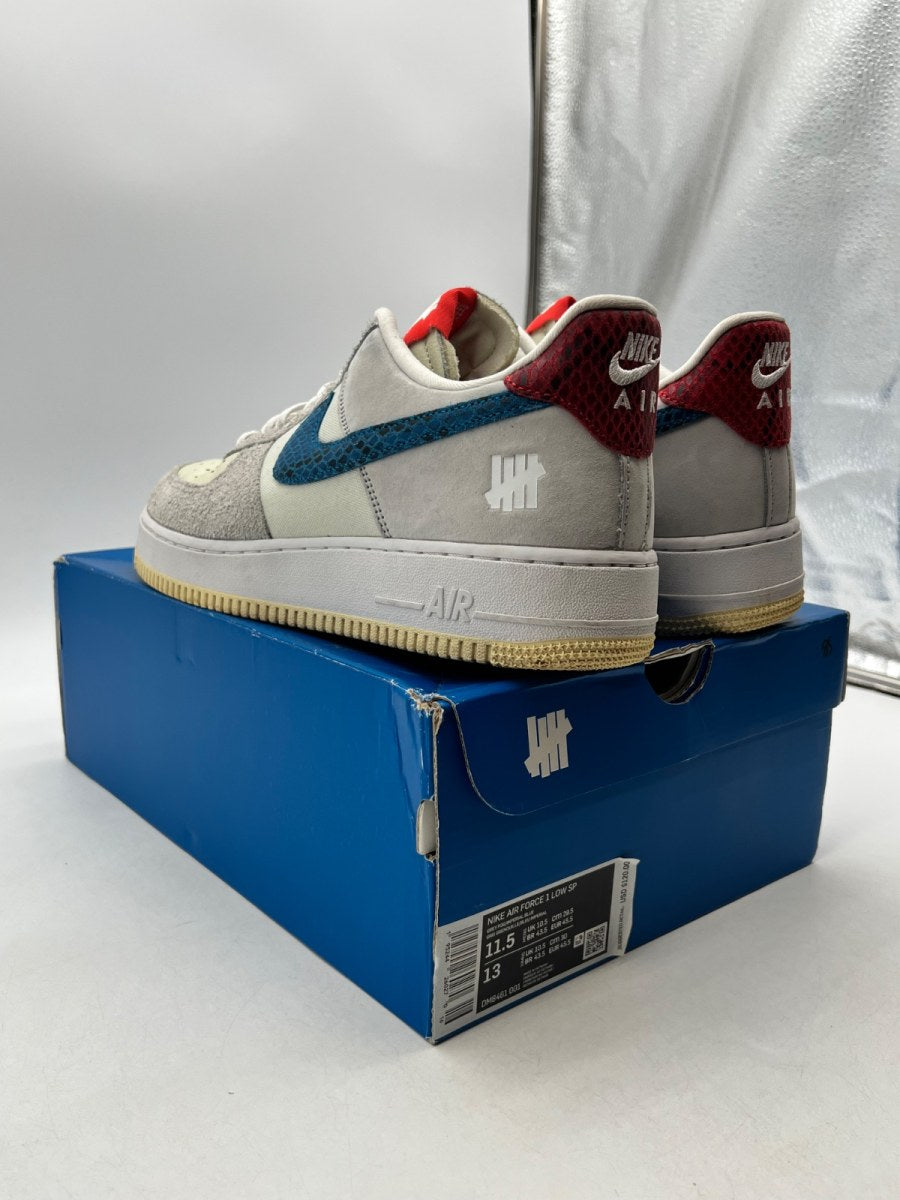 Nike Air Force 1 Low SP Undefeated 5 On It Dunk vs. AF1 11.5 (Moderately Worn Pre-Owned)NikeGrey Fog/ Imperial Blue - Image 6