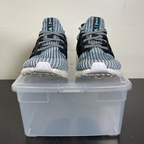 adidas Ultra Boost 4.0 Parley Carbon Blue Spirit 8 (Moderately Worn Pre-Owned)adidasFootwear White/Carbon/Blue Spirit - Image 2