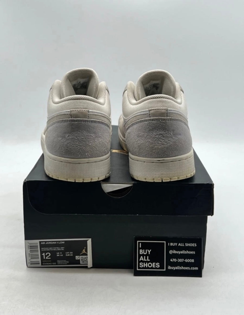 Jordan 1 Low Paris 12 (Heavily Worn Pre-Owned)JordanWhite/Sky Grey-Football Grey - Image 3