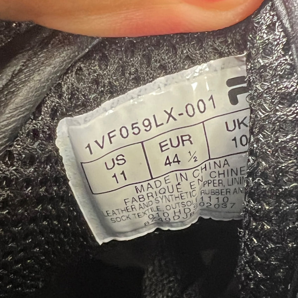 Fila F13 Velcro 'Triple Black' 11 (Lightly Worn Pre-Owned)Fila - Image 7