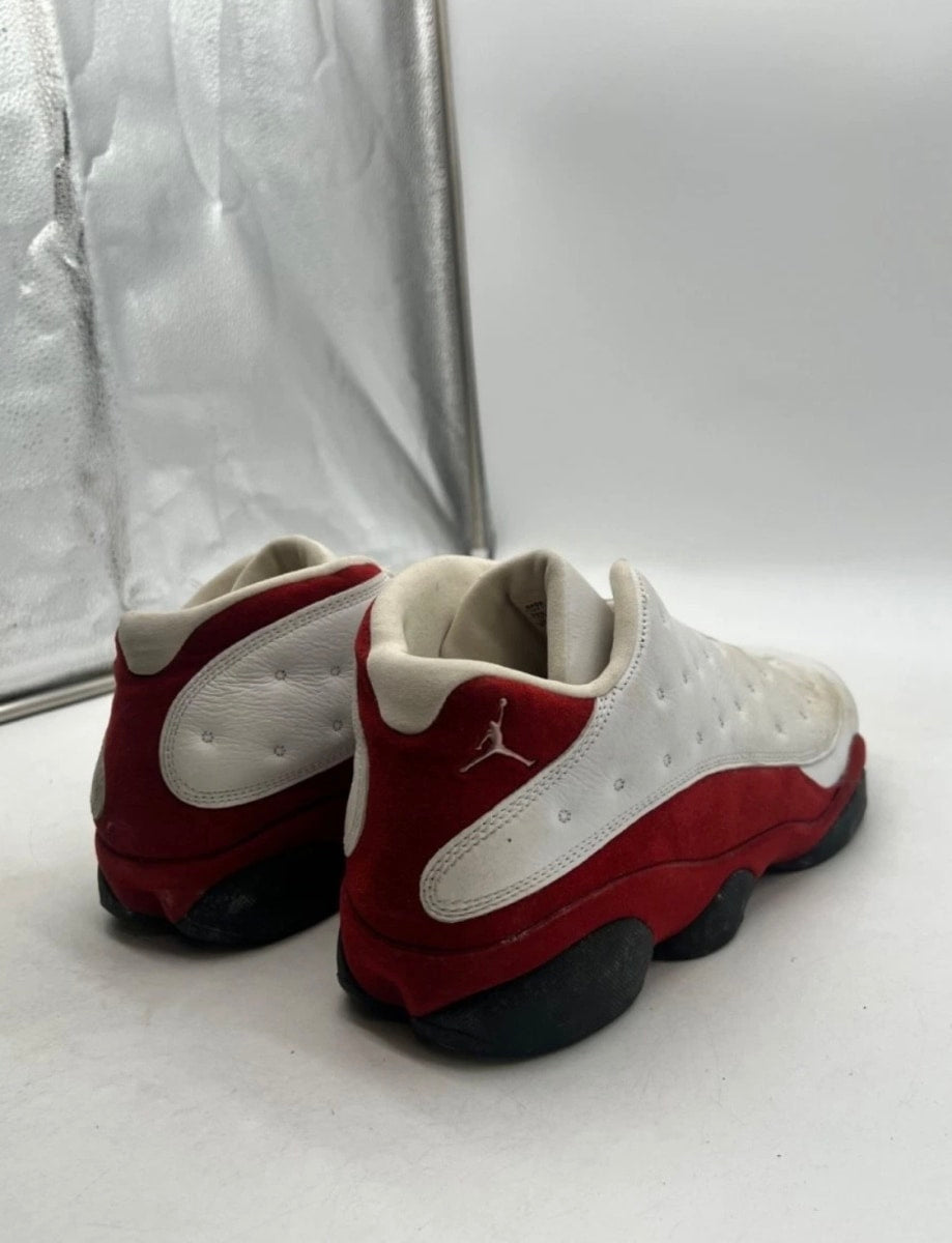 Jordan 13 Retro Low Cherry (2005) 13 (Heavily Worn Pre-Owned)JordanWhite/Metallic Silver-Varsity Red-Black - Image 3