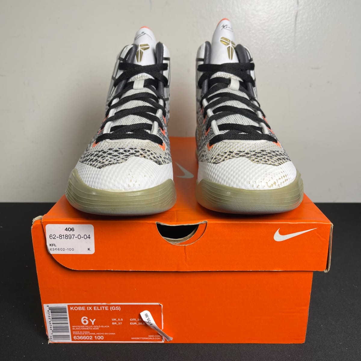 Nike Kobe 9 Elite GS 'Fundamentals' (Size 6) - aux