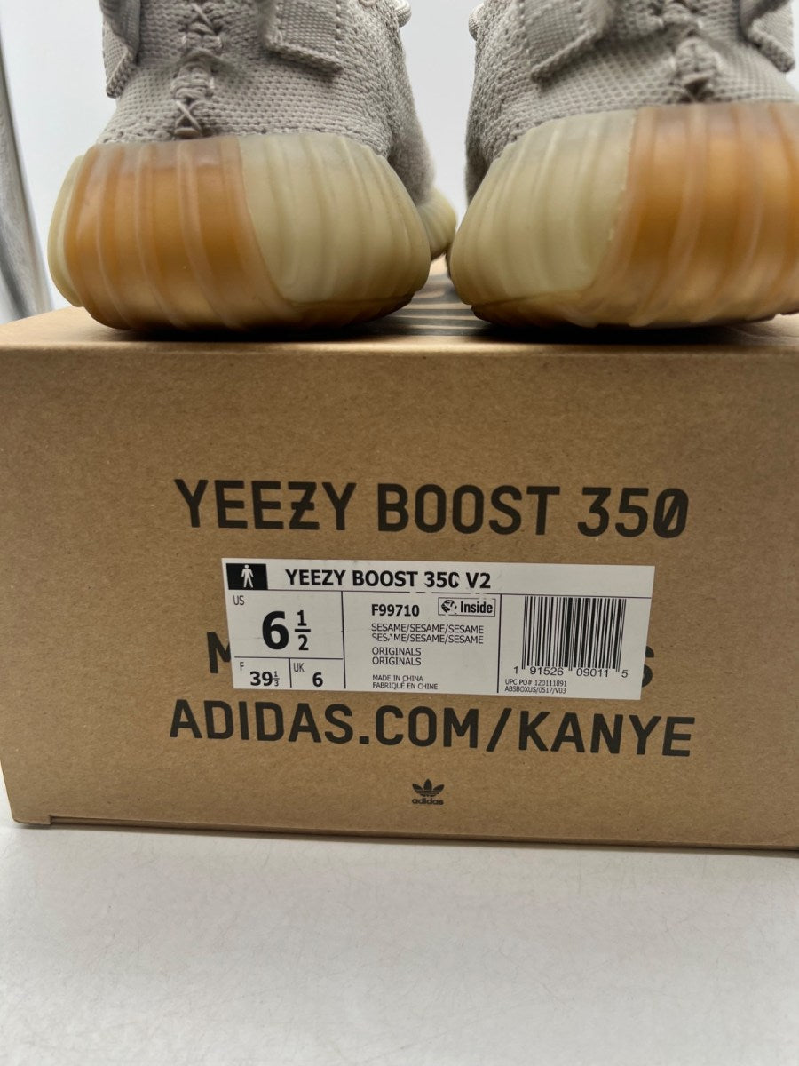 adidas Yeezy Boost 350 V2 Sesame 6.5 (Lightly Worn Pre-Owned)adidasSesame/Sesame/Sesame - Image 3