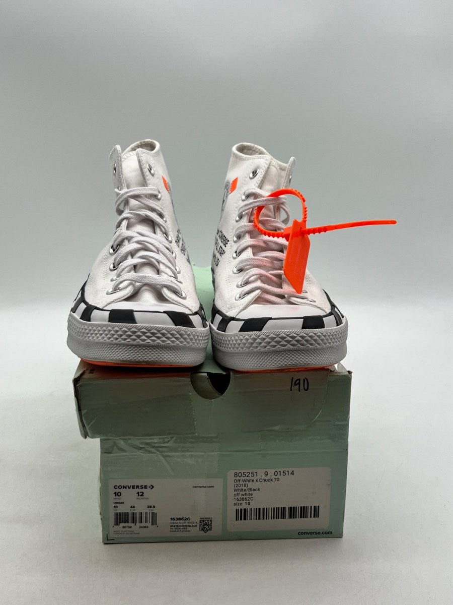Converse Chuck Taylor All Star 70 Hi Off-White 10 (Lightly Worn Pre-Owned) - Image 1