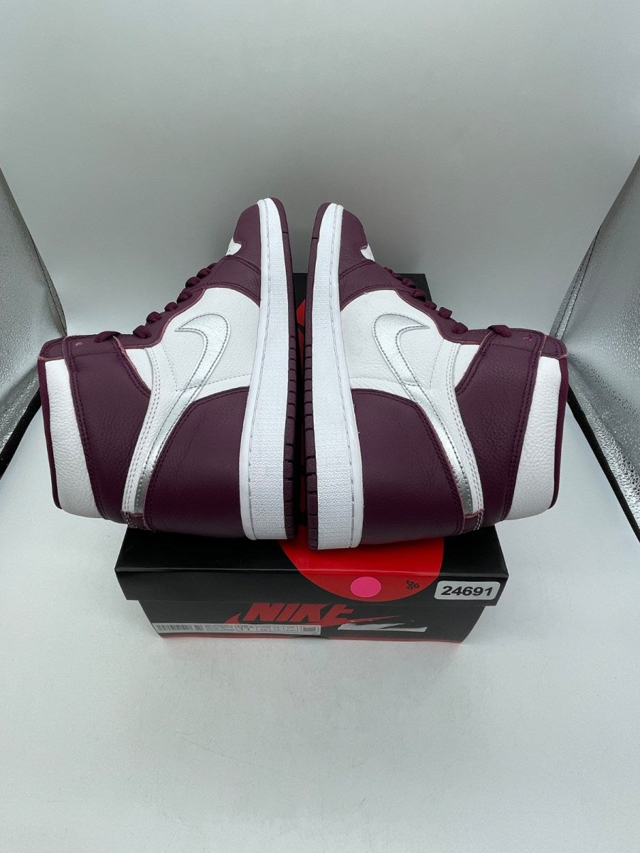 Jordan 1 Retro High OG Bordeaux 11 (Moderately Worn Pre-Owned)JordanBordeaux/White-Metallic Silver - Image 6