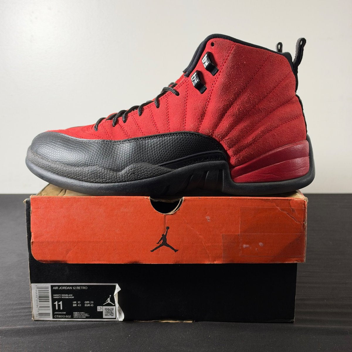 Jordan 12 Retro Reverse Flu Game (Size 11) - aux
