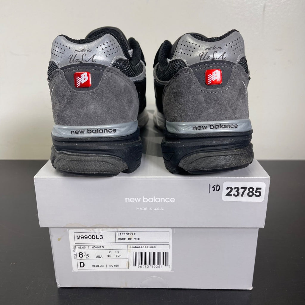 New Balance 990v3 MiUSA DTLR GR3YSCALE 8.5 (Moderately Worn Pre-Owned)New BalanceBlack/Grey - Image 4