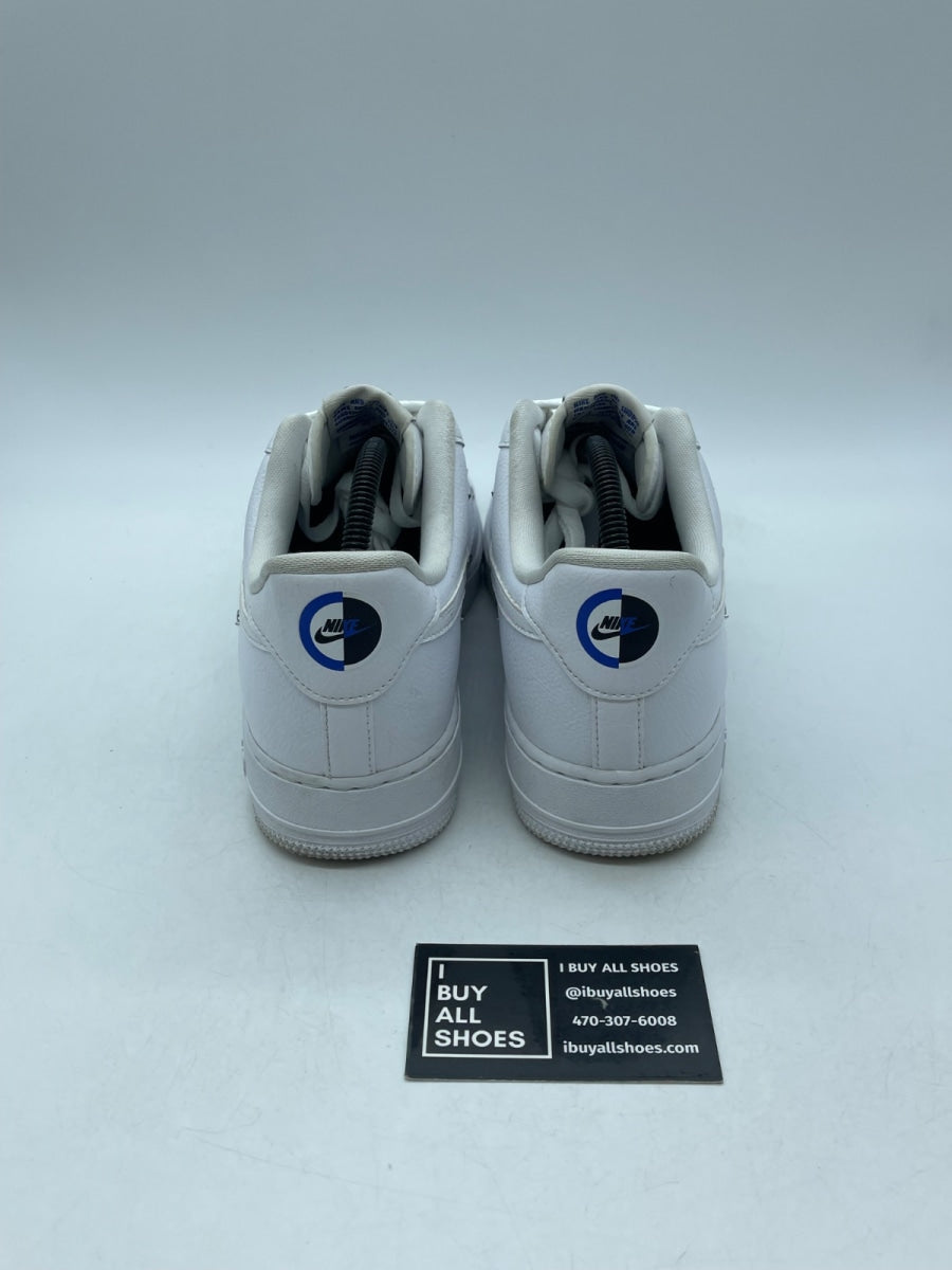 Nike Wmns Air Force 1 '07 LX 'Sisterhood - White Metallic Silver' 10 (Moderately Worn Pre-Owned) - Image 3
