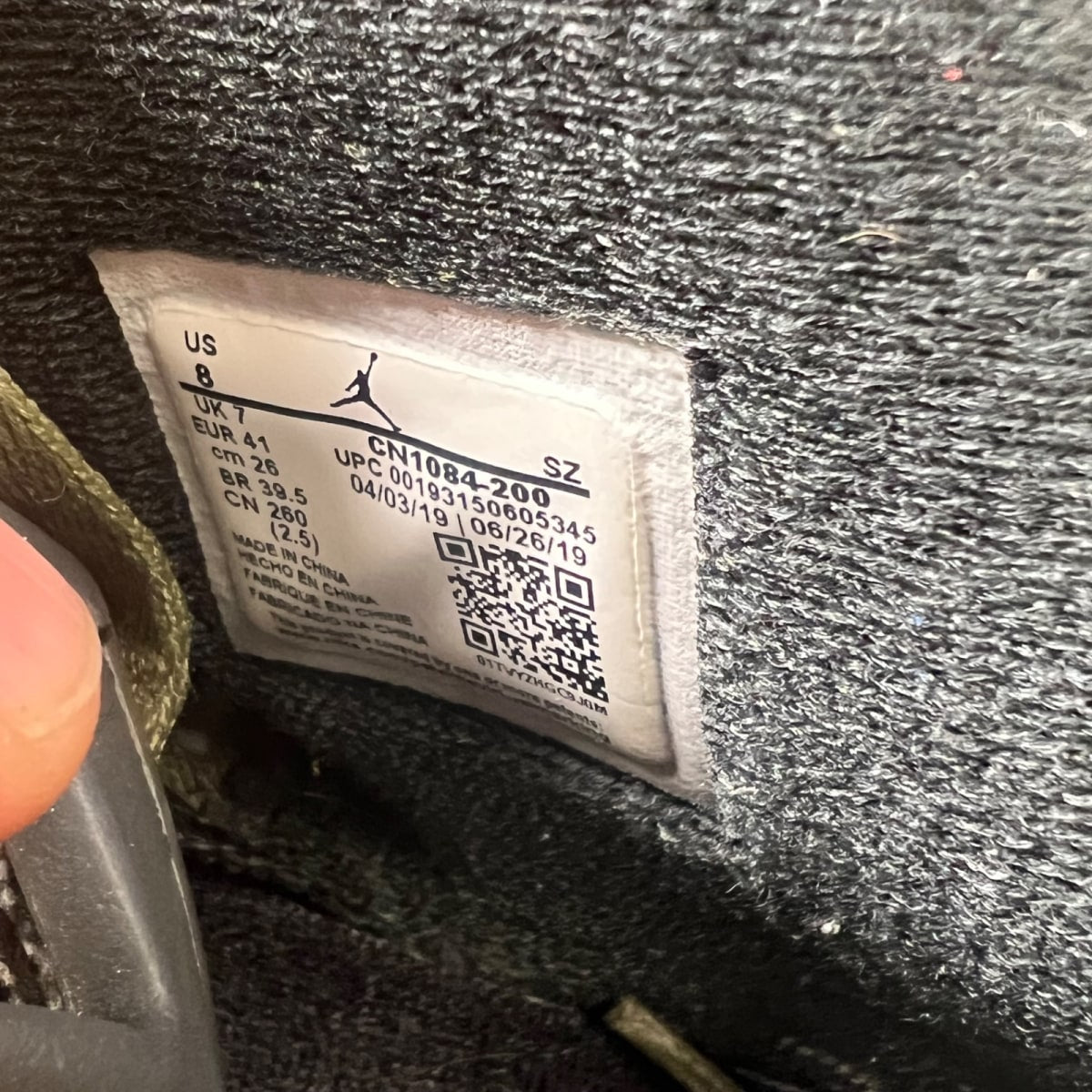 Jordan 6 Retro Travis Scott 8 (Lightly Worn Pre-Owned)JordanMedium Olive/Black-Sail-University Red - Image 7