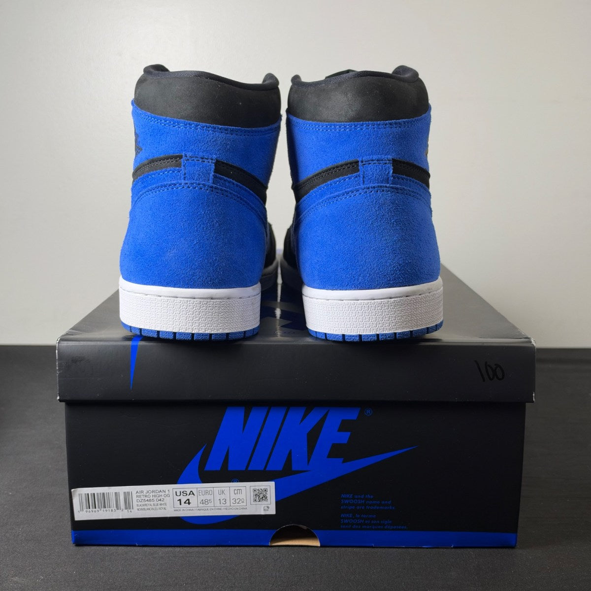 Jordan 1 Retro High OG Royal Reimagined (Size 14) - aux