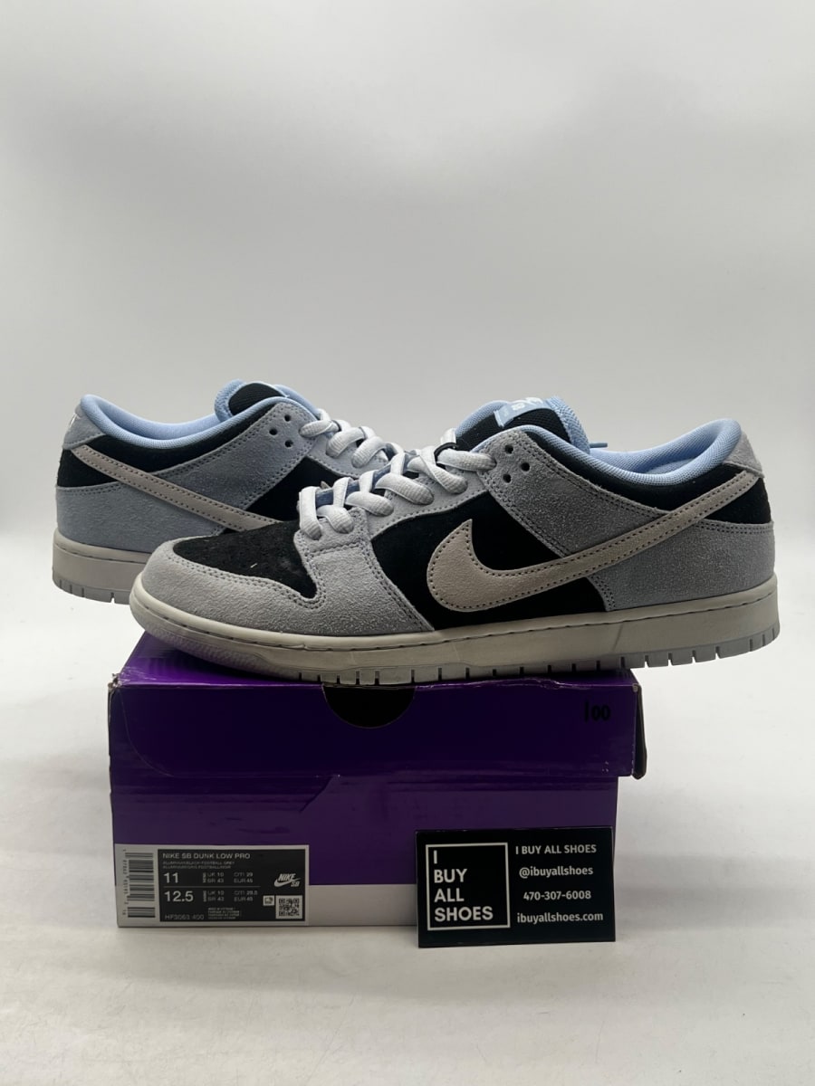 Nike SB Dunk Low Black Aluminum 11 (Moderately Worn Pre-Owned) - Image 1