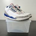 Jordan 3 Retro True Blue (2016) 11 (Heavily Worn Pre-Owned)JordanWhite/True Blue-Varsity Red - Image 1