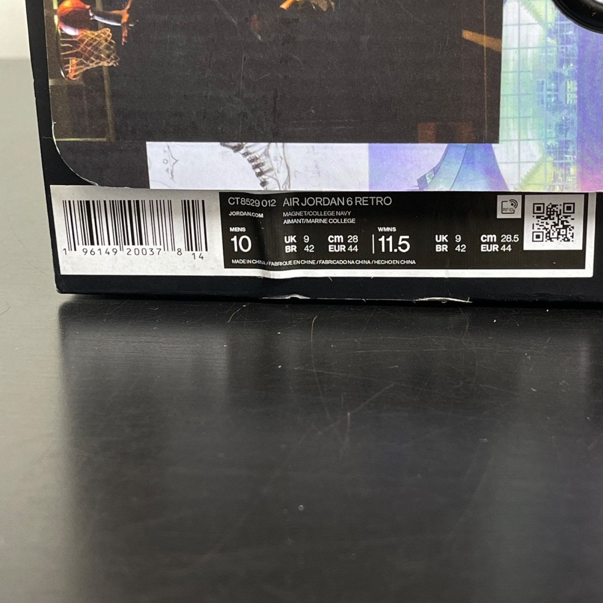 Jordan 6 Retro Georgetown (2022) 10 (Moderately Worn Pre-Owned)JordanMagnet/College Navy - Image 7