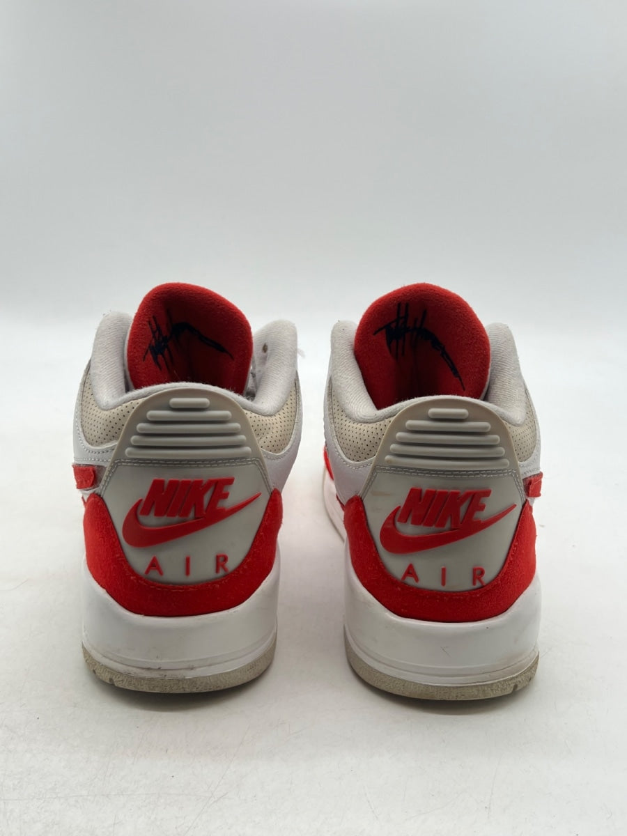 Jordan 3 Retro Tinker White University Red 12.5 (Heavily Worn Pre-Owned)JordanWhite/University Red-Neutral Grey - Image 5